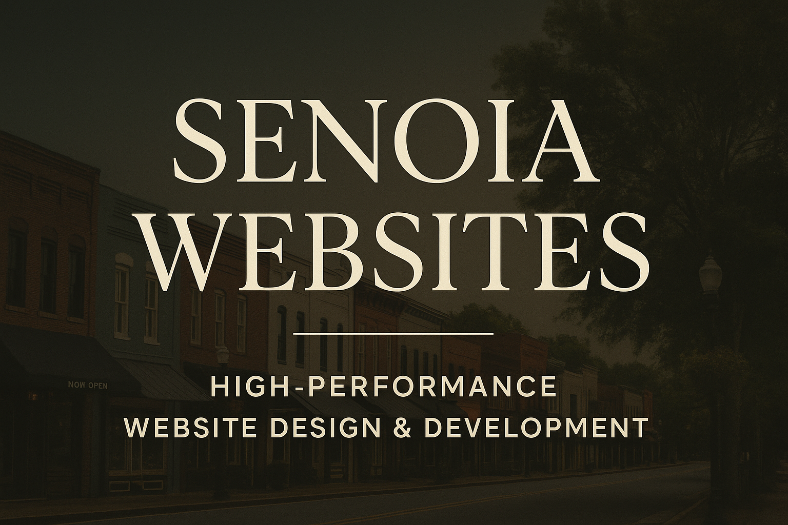 Downtown Senoia, GA (30276) — local storefronts and streetscape